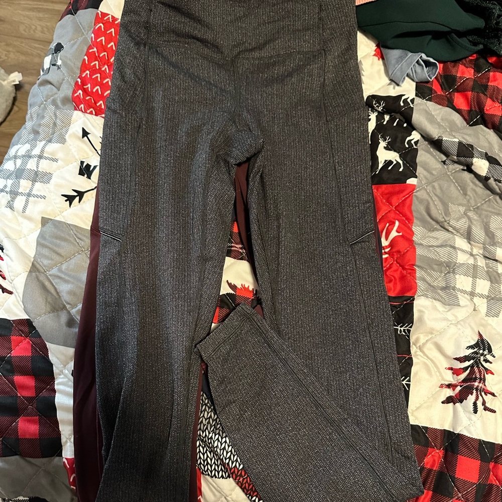 Grey high rise wunder train with pockets